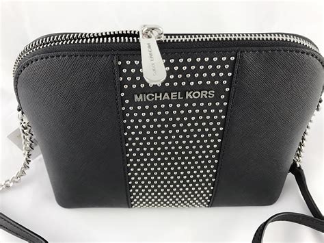 black michael kors with silver latch|Michael Kors silver crossbody.